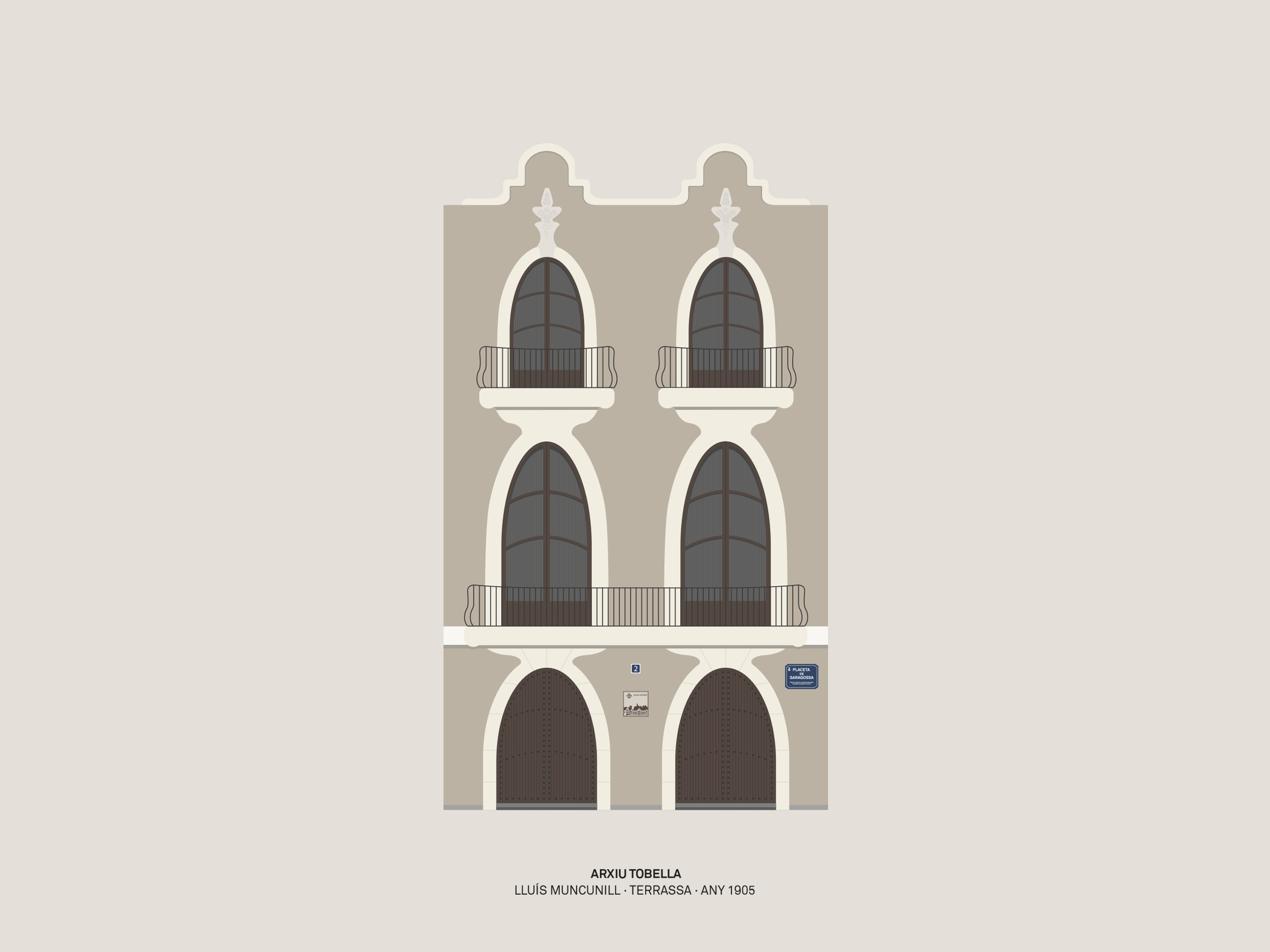 Contra Studio Graphic design Disseny gràfic Terrassa Arquitectura Patrimoni Modernisme Il·lustració Vallès Occidental Barcelona